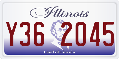 IL license plate Y362045