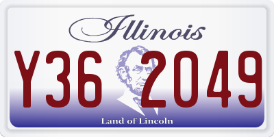 IL license plate Y362049