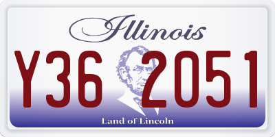 IL license plate Y362051