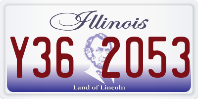 IL license plate Y362053