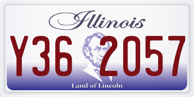 IL license plate Y362057