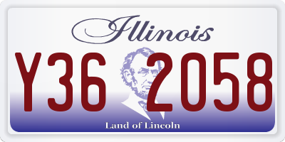IL license plate Y362058