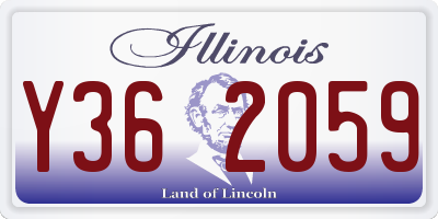 IL license plate Y362059