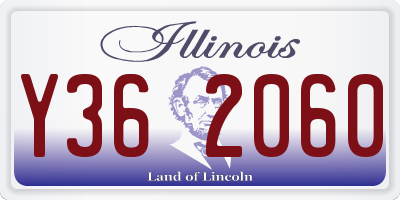 IL license plate Y362060