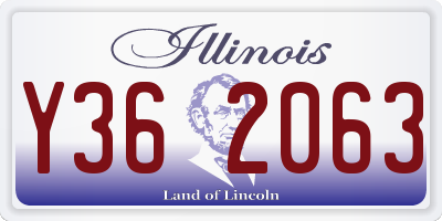 IL license plate Y362063