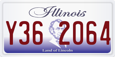 IL license plate Y362064