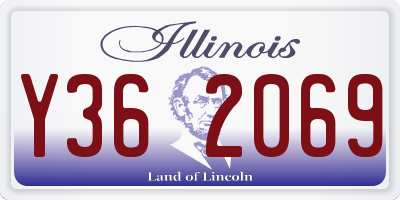 IL license plate Y362069