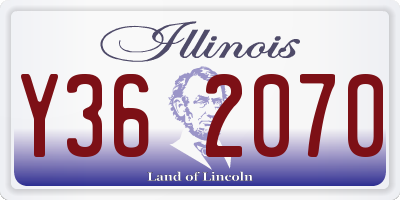 IL license plate Y362070