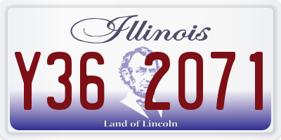 IL license plate Y362071