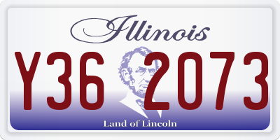 IL license plate Y362073