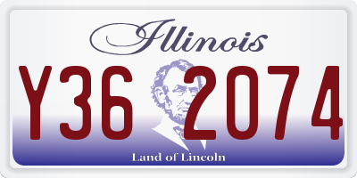 IL license plate Y362074