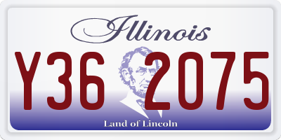 IL license plate Y362075