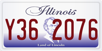 IL license plate Y362076