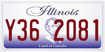 IL license plate Y362081