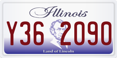 IL license plate Y362090