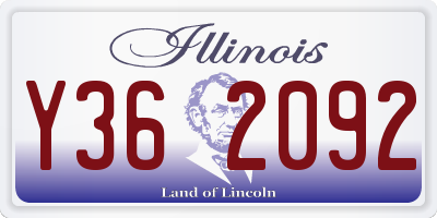 IL license plate Y362092