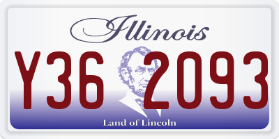 IL license plate Y362093