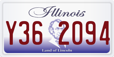 IL license plate Y362094