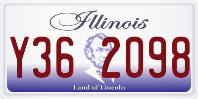 IL license plate Y362098