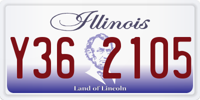 IL license plate Y362105