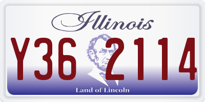 IL license plate Y362114