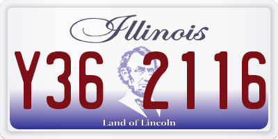IL license plate Y362116