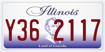 IL license plate Y362117