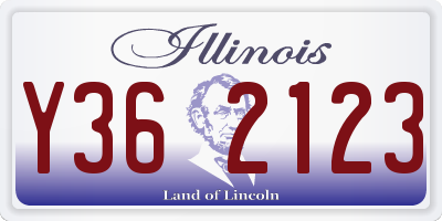 IL license plate Y362123