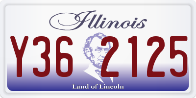 IL license plate Y362125