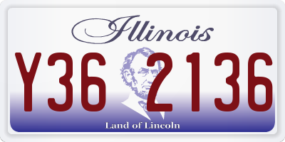 IL license plate Y362136