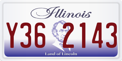 IL license plate Y362143