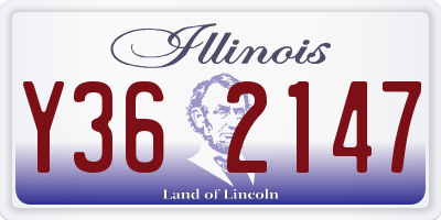 IL license plate Y362147