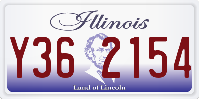 IL license plate Y362154