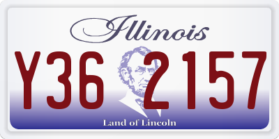 IL license plate Y362157