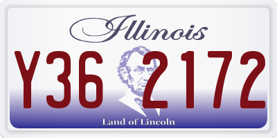 IL license plate Y362172