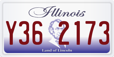 IL license plate Y362173