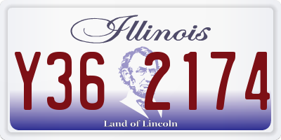IL license plate Y362174