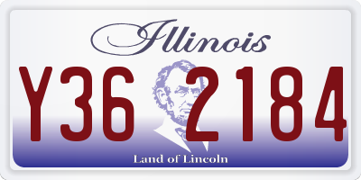 IL license plate Y362184