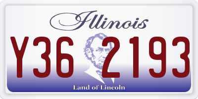 IL license plate Y362193