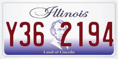 IL license plate Y362194