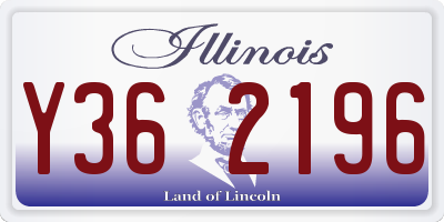 IL license plate Y362196