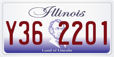 IL license plate Y362201