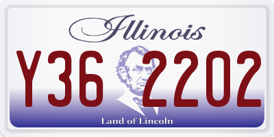 IL license plate Y362202