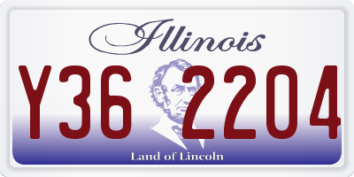 IL license plate Y362204