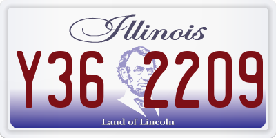 IL license plate Y362209
