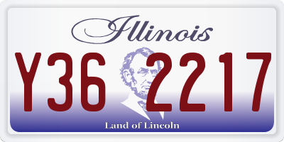 IL license plate Y362217