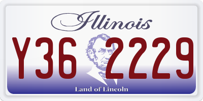 IL license plate Y362229