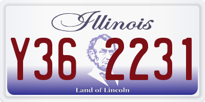 IL license plate Y362231