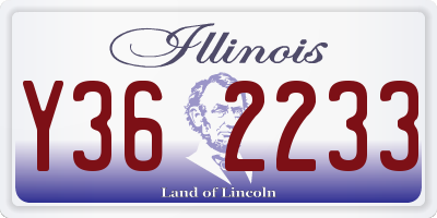 IL license plate Y362233