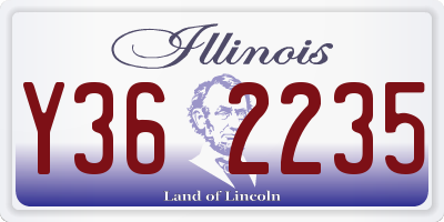 IL license plate Y362235